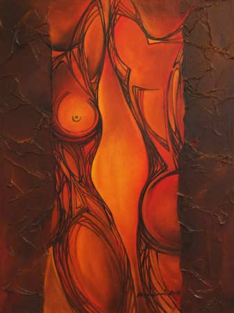 "Adam a Eva 2" 60x80 - olej (súkromná zbierka)